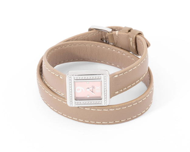 Montre Montre en or gris et diamant Poiray modèle ma première mini 58 Facettes