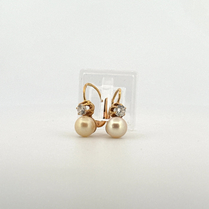 Boucles d'oreilles Boucle d'oreille Or jaune perles 58 Facettes A1BO-GS30455-04