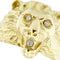 Bague Bague tête de lion en or jaune sertie de diamants 58 Facettes 30011