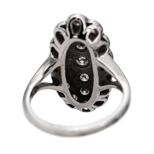 Bague 51.5 Bague Marquise Or blanc Diamant 58 Facettes 2867339CN