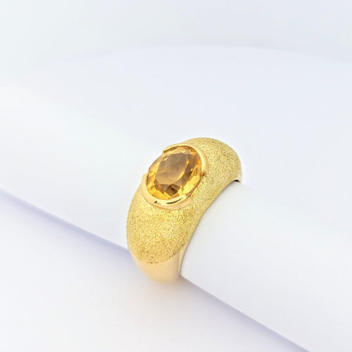 Bague 54 Bague Or jaune Citrine 58 Facettes 28810