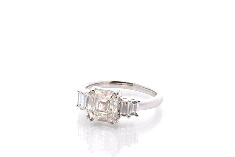 Bague 53 Bague diamant de 2,14cts H/VVS1 58 Facettes 27265-27376