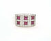 Bague Bague bandeau avec rubis et diamants 58 Facettes