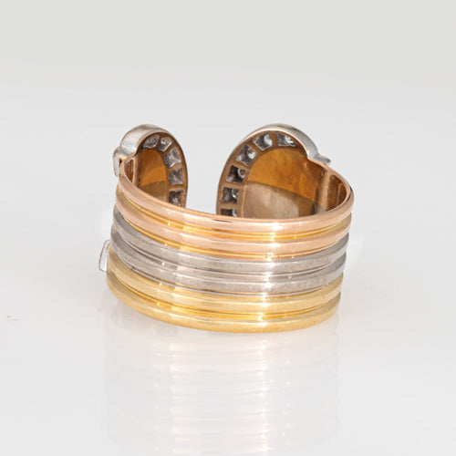 Bague 52 Bague C de Cartier en or 18 carats, diamants, vers 1979 58 Facettes G13674