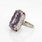 Bague Vintage Art Deco Amethyst Ring Enamel Cocktail 14k Gold Filigree Jewelry Sz 7 58 Facettes G13475