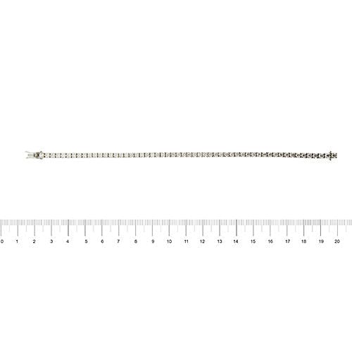 Tennisarmbånd med diamanter 5,10 ct 