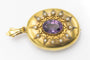 Pendentif Broche-pendentif en or jaune, améthyste, perles fines, fin XIXe siècle 58 Facettes 11245