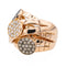 Bague 55 Bague Trilogie Or rose Diamant 58 Facettes 3282598CN