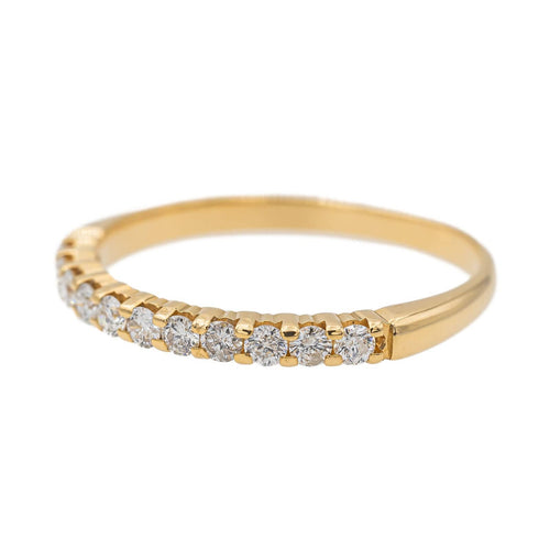 Bague 50 Bague Demi alliance Or jaune Diamant 58 Facettes 2713677CN