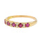 Bague 59 Bague Demi alliance Or jaune Rubis 58 Facettes 3090579CN