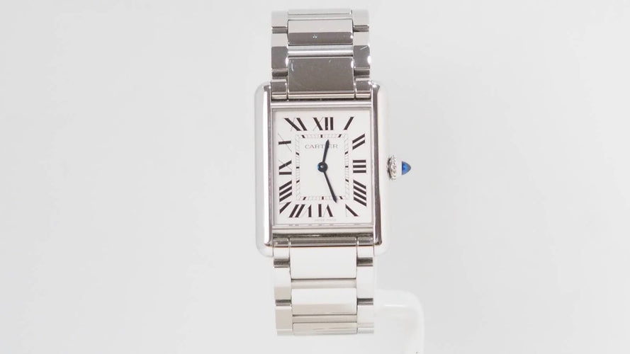 Montre Montre Cartier Tank en acier 58 Facettes 33019