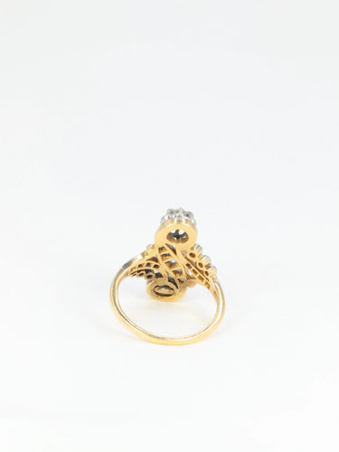 Bague Bague toi et moi Belle-Epoque diamants et perle 58 Facettes 718