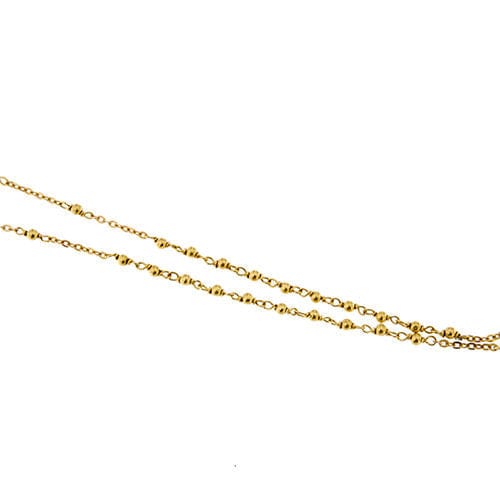 Collier Collier chapelet en or jaune 58 Facettes 37623