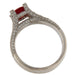 Bague 60 Bague en or blanc avec rubis de 1,59 ct et diamants 58 Facettes G3605