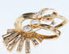 Bracelet Broche ancienne en or jaune et diamants 58 Facettes
