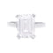 Bague 52 Bague solitaire platine, or blanc et diamant 4,05 carats. 58 Facettes 33701