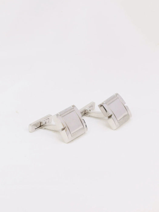 Boutons de manchette Boutons de manchettes CARTIER Tank française or blanc 58 Facettes 890