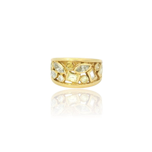 52 Vintage Tutti Frutti diamond ring 58 Facettes