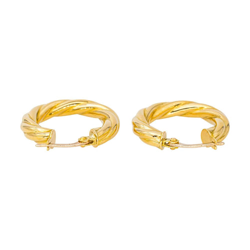 Boucles d'oreilles Créoles  Or jaune 58 Facettes 4609112CN