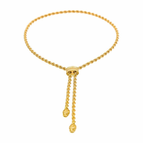 Négligé halskæde i guld 