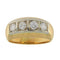 Bague 55.5 Bague en or jaune et blanc avec diamants de 0,74 ct 58 Facettes G3746