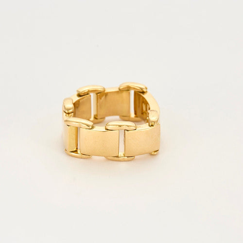 Bague 61 Bague souple or jaune 58 Facettes EL001