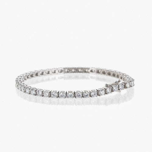 Bracelet Bracelet or blanc Rivière de diamants 6,40 Carats G/VS 58 Facettes 2.19051