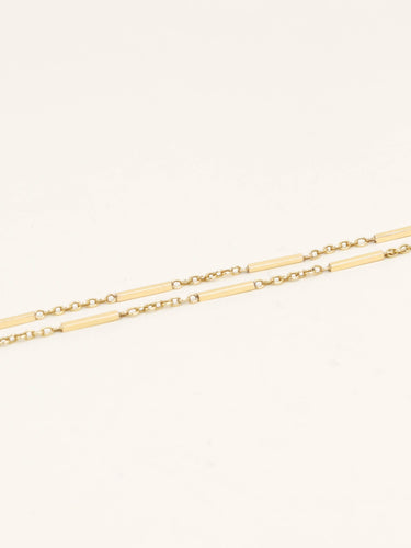 Collier Chaine vintage or jaune batons 58 Facettes 1219.5