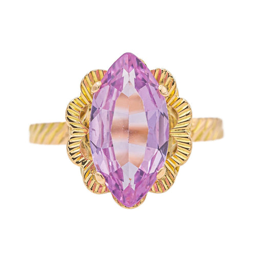 Bague 55.5 Bague Or rose Kunzite 58 Facettes 2663488CN