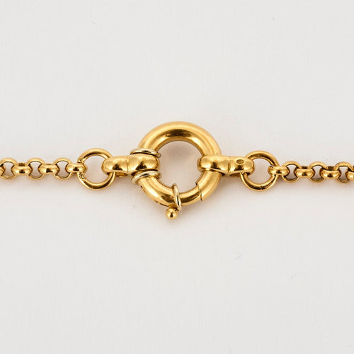 Collier Collier or jaune maille jaseron 58 Facettes CLA0602