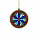 Pendentif french Plique-à-Jour gold stained glass Pendant 58 Facettes