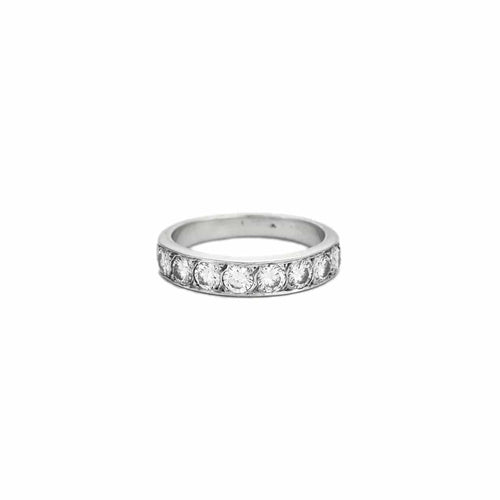 Bague 52.5 BAGUE OR BLANC ET DIAMANTS 58 Facettes BO/240003/