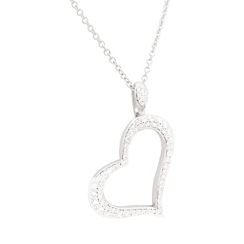 Collier Collier Piaget "Coeur" or blanc, diamants. 58 Facettes 34028