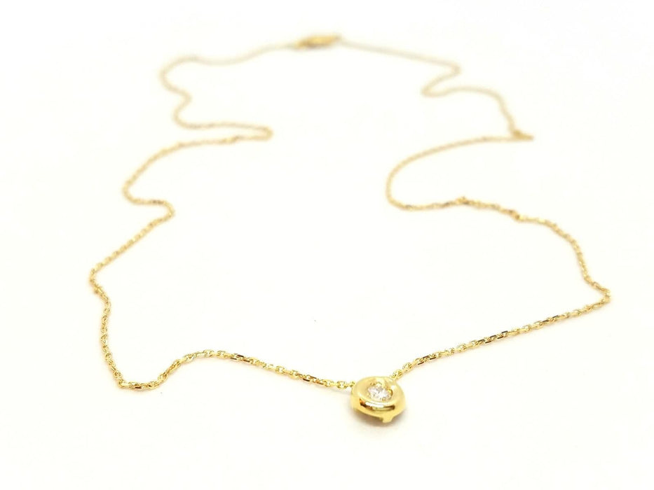 Collier Collier Or jaune Diamant 58 Facettes 579157RV