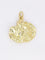 Pendentif JOE DESCOMPS Médaille femme Art Nouveau or jaune 58 Facettes 1102.2