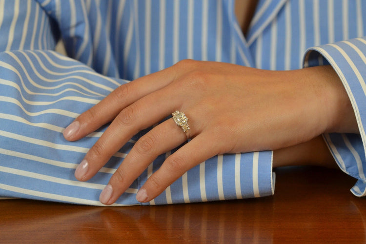 Bague 53 Bague diamant de 2,14cts H/VVS1 58 Facettes 27265-27376