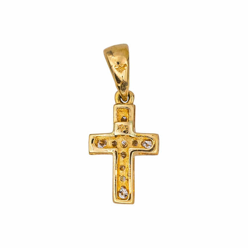 Pendentif Pendentif Croix Or jaune Diamant 58 Facettes 4801532CN