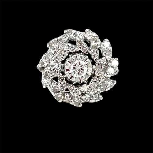 Bague 49 Bague en or avec diamants Estate 58 Facettes