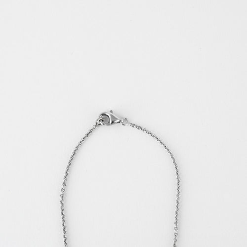 Collier Chaine et pendentif diamant or blanc 18K 58 Facettes