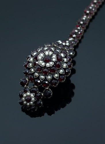 Bracelet Bracciale Austroungarico con Granato Piropo 58 Facettes