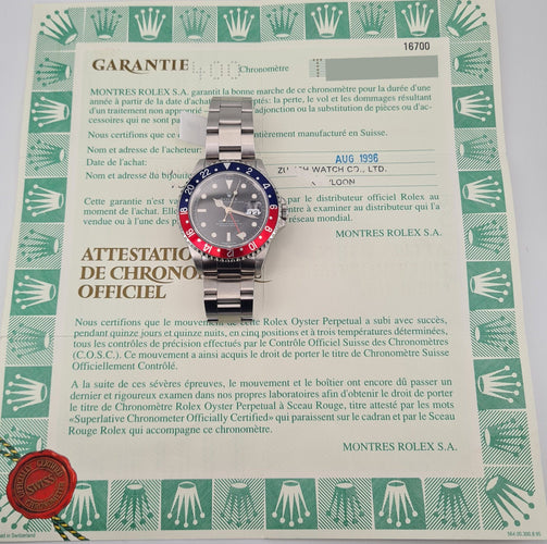 Montre ROLEX GMT-Master 16700 Pepsi 58 Facettes 16700-2-1-1-1