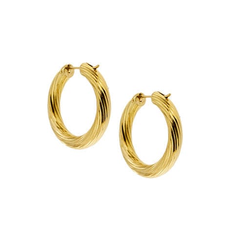 Boucles d'oreilles Boucles d'oreilles créoles en or jaune 58 Facettes 38302