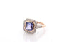 Bague 53 Bague saphir violet de 2,36cts et diamants 58 Facettes 27454-27186
