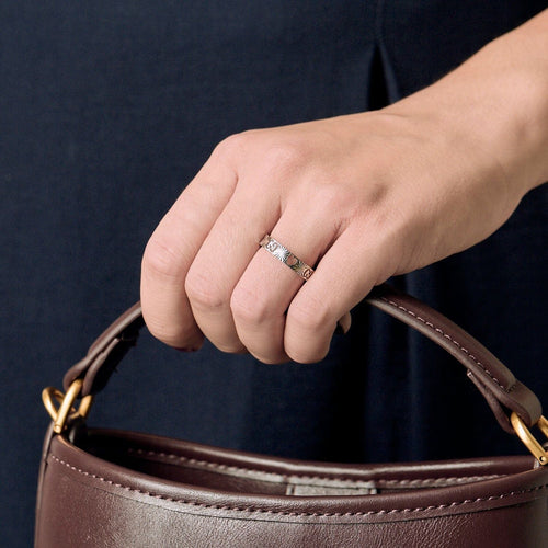 Bague 50 BAGUE GUCCI ICON OR BLANC 58 Facettes BO/250015//