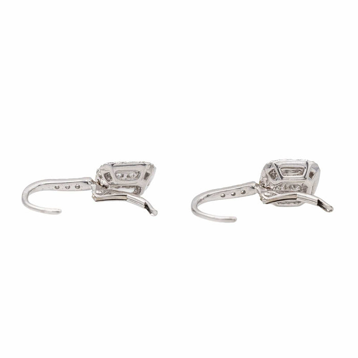 Boucles d'oreilles Boucles d'oreilles Dormeuses Or blanc Diamant 58 Facettes 3230364CN