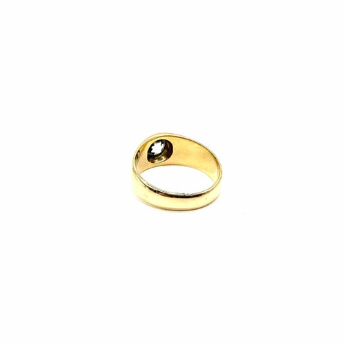 Bague 58 Bague jonc or jaune et diamant 58 Facettes Z15B51712