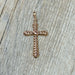 Pendentif Pendentif croix en or rose 58 Facettes 335