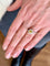 Bague 53 Bague marguerite or blanc saphir jaune diamants 58 Facettes B365