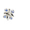 Boucles d'oreilles Tiffany & Co. - Boucles d'oreilles en platine serties de saphirs 58 Facettes 38212