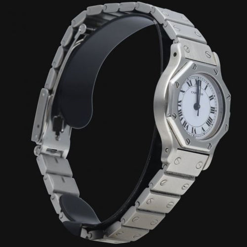 Cartier 山度士圆形腕表 